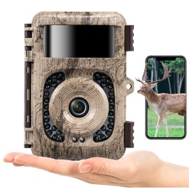 K&F Concept Trail Camera, 4K, 32 MP, Wi-Fi Compatible, Bluetooth, 120°, Ultra Wide Detection Range, 940 nm, Invisible Light, Infrared, Vision, 0.2s, Ultra Fast Distance Trigger, Motion Sensor, IP66
