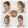 CJL HAIR Messy Bun Hair Piece Curly Hair Bun Extensions