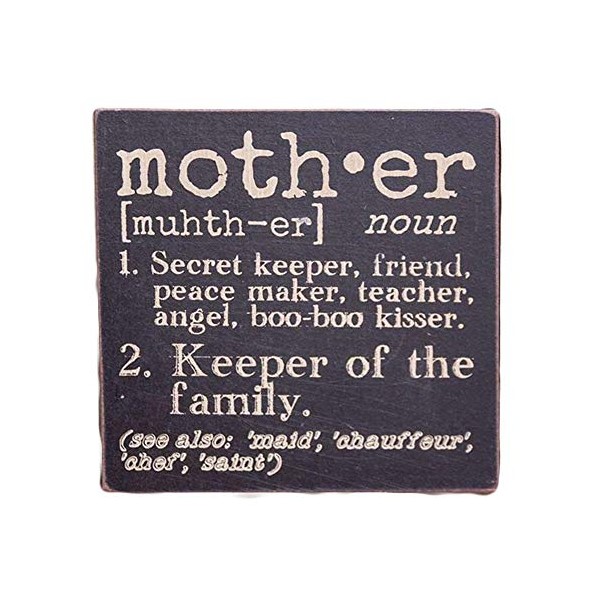 The Definition of Mother - Decorative Wood Sign 6-in x