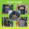 YUEWO 220 Gallon Compost Bin Outdoor Expandable Outdoor Composter for
