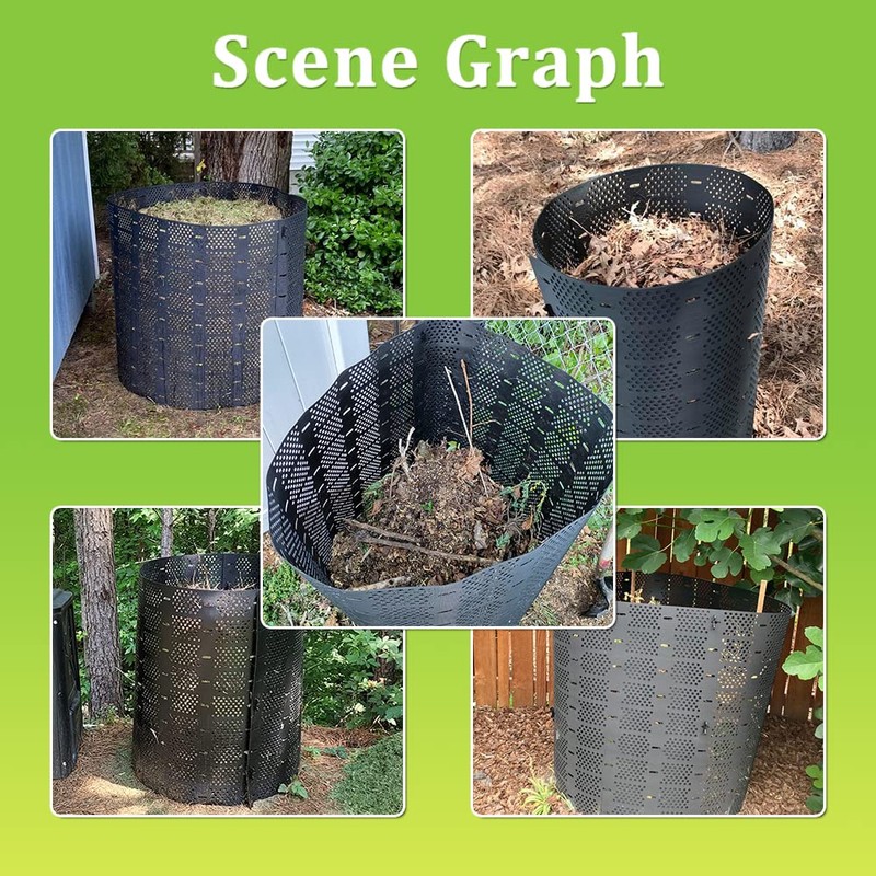 YUEWO 220 Gallon Compost Bin Outdoor Expandable Outdoor Composter for