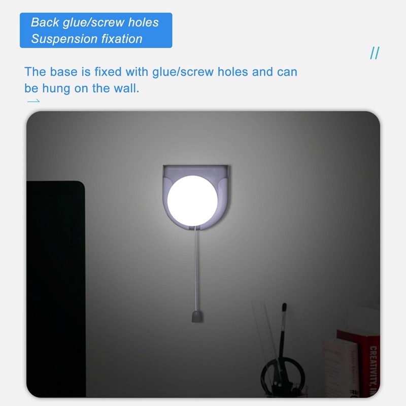 Shuwea 2 Pack Battery Operated Light Bulb, Stick-Up Battery Powered