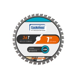 Luckyway 7 Inch 36 Teeth with 5/8 Inch Arbor Multi-Purpose TCT Circular Saw Blade for Cutting Wood, Aluminum and Non-Ferrous Metals