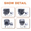 Mtanlo 52mm Big Bore Cylinder Piston Carburetor Overhaul Kit for