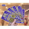 WINGKIND Gold Luck - Boletos falsos de lotería para rascar,