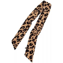 Galepromot Brown Leopard Neck Tie Chic Skinny Scarf Hairband Stylish Purse Scarf Leopard Accessory Women's Fashion Scarves Women's Fashion Scarves Scarves and Wraps