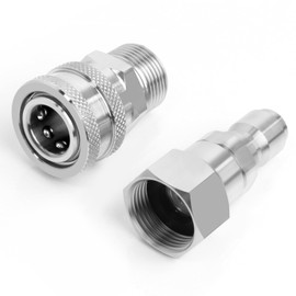 Pressure Washer Swivel Fitting, Pressure Washer Quick Connect Kit, M22-14mm to 3/8" Quick Connect for Pressure Washer Hose, 5000 PSI