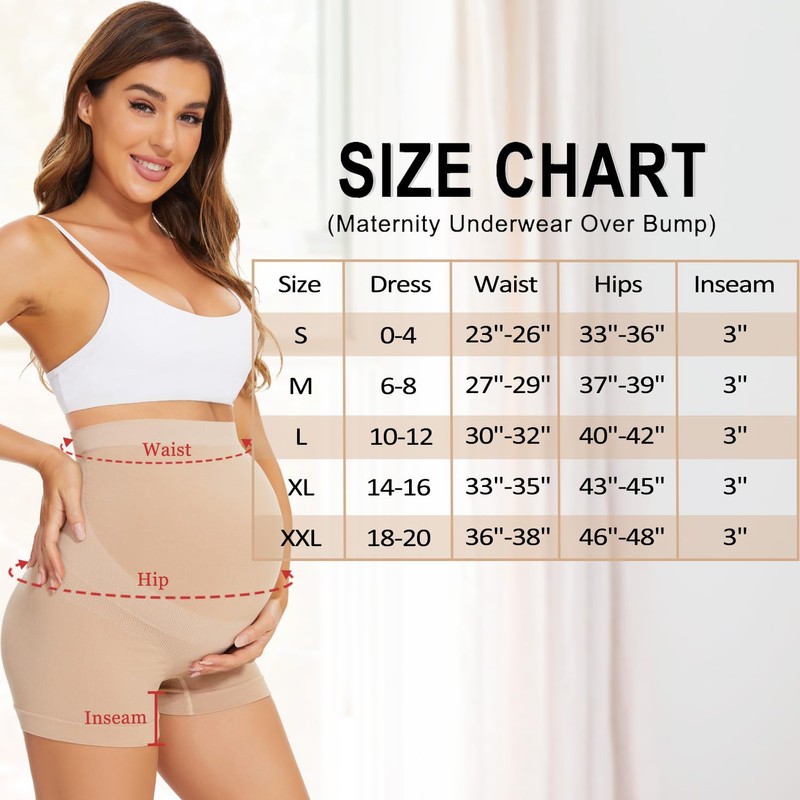 Boguish - Ropa interior para mujer, sin costuras, para embarazo,