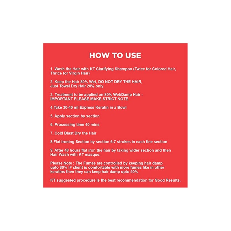 KT Advanced Haircare Express Keratin Pro 250 ml Hair Treatment