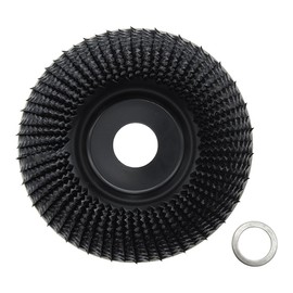 Wood Carving Disc 4.5 Inch Wood Shaping Wheel Titanium Steel Grinding Shaping Disk Grinder Wheel Disc 4.5'' x 7/8'' Arbor