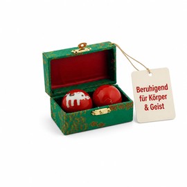 ATC Handels GmbH Qigong Singing Ball 1 Pair with Soundworks, Meditation Ball, Yin Yan, Qi Gong Ball, 1 Pair Diameter 3.0 cm