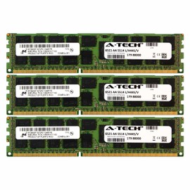 A-Tech Micron 24GB Kit 3X 8GB PC3-10600 1.35V for Dell Precision Workstation T5600 20D6F T7500 SNPJDF1MC/16G T7600 A6996807 T5500 A2626071 A2626092 A3721494 A3721500 A3721505 Memory RAM