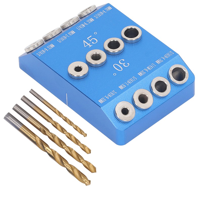 Drill Guide Jig 30 45 90 Degree Aluminum Alloy Angle