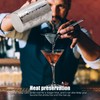 Cocktail Mixing Glass 304 Stainless Steel Heat Preservation Engraved Bartending