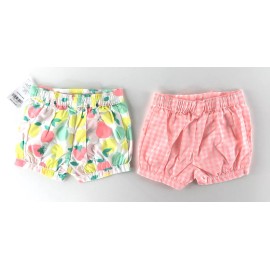 Carter's New Carters Baby Girls 24 Month Shorts Bloomers Fruit Checkered Summer Set Of 2