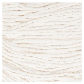 Boardwalk Super Loop Wet Mop Head, Cotton/Synthetic Fiber, 5" Headband, Medium Size, White, 12/Carton