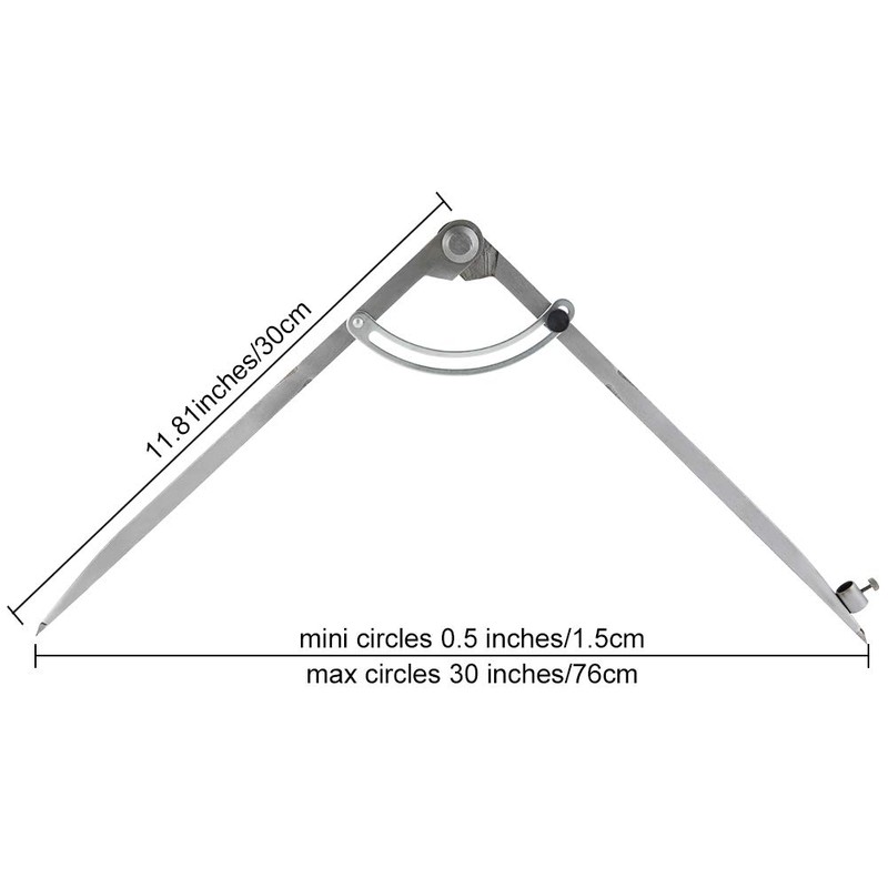 Thursday April Large Pencil Marking Compass Leather Compass Wing Leather