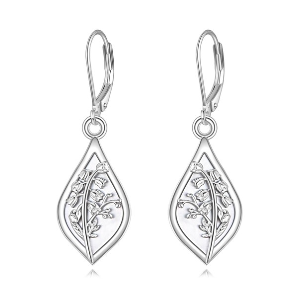 ONEFINITY Lily Of The Valley Earrings 925 Sterling Silver Lily