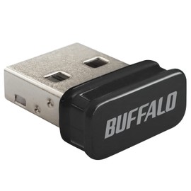 Buffalo USB Bluetooth 5.0 Compatible Adapter Small Black Passkey BSBT5D205BK