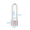 Tumecos U-Shaped Lock, Bicycle Lock, Alloy Steel, 4 Keys Included,