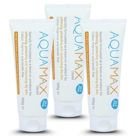 Aquamax Emollient Cream 100g – Moisturising Skin Care for Dry & Sensitive Skin, Soothes Itchy & Irritated Skin, Suitable for Eczema & Dermatitis Relief, Fast-Absorbing, Non-Greasy – Pack of 3