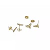 Unbranded Gold Stainless Steel Earrings - Whale Tail Studs -