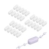 JZK 30 x Roller blind chain connector clip white plastic