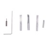 7 in 1 Leather Groover Tool Plastic Wood Fine Steel