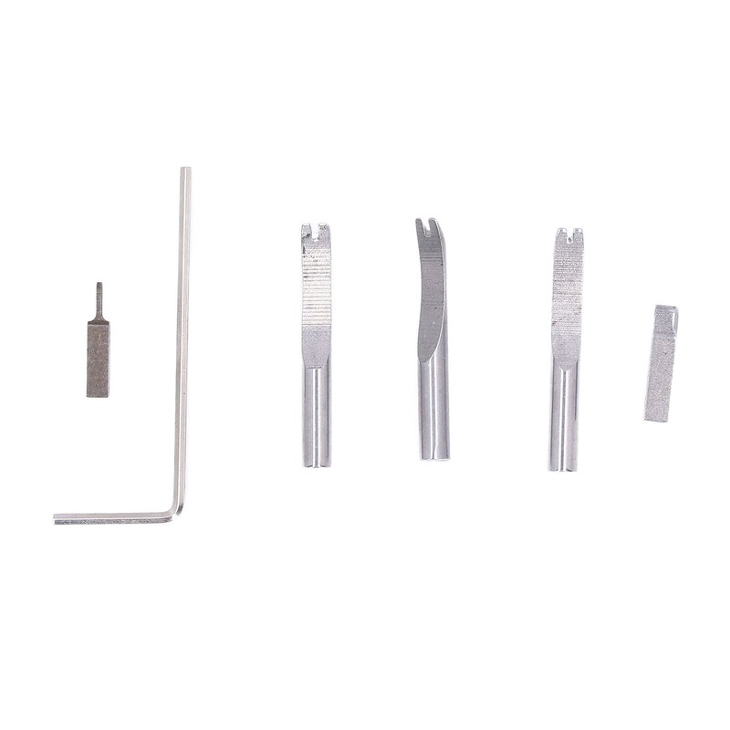 7 in 1 Leather Groover Tool Plastic Wood Fine Steel