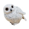 WitnyStore Tiny 1" High White Snowy Owl Look Left Figurine