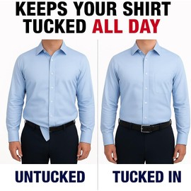 Shirt Stay Plus World's Best Shirt Stays para hombres, policías y militares, fabricada en Estados Unidos (estilo estribo de bucle) (serie seleccionada)