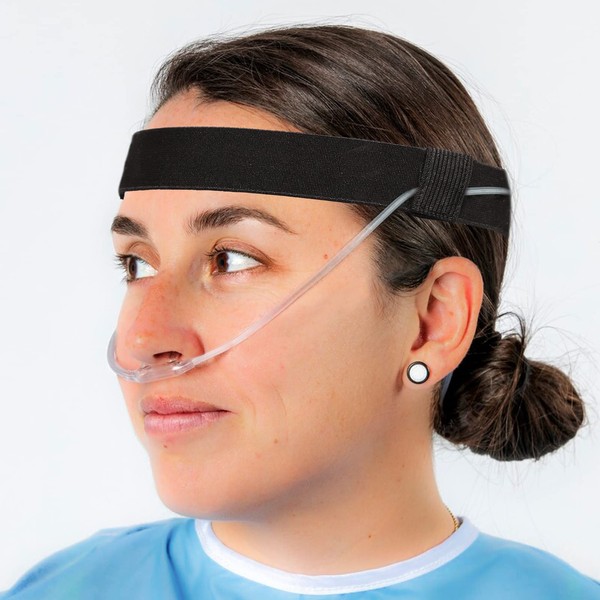 Comfortable Nasal Oxygen Cannula Ear Protector Cannula Headband for Oxygen Concentrator Accessories with Adjustable Oxygen Cannula Ear Protector for Oxygen Users to Prevent Ear Soreness