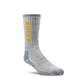 ARIAT Unisex Ultimate 2-Pair Pack Arch Support Wool Socks, Black, Medium