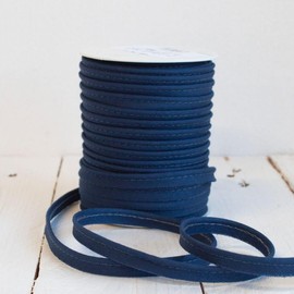 Craft Cult Small 9mm Wide Piping Bias Binding Piped Trim - 25 Metre Roll (39 - Old Navy Blue)