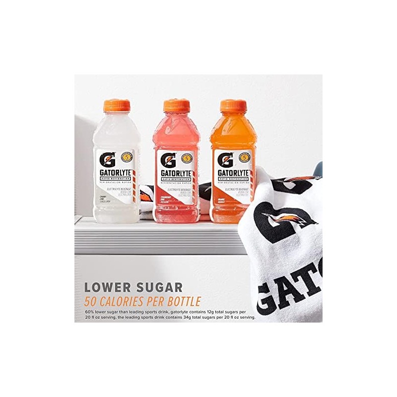 Gatorade Rapid Rehydration Electrolyte Beverage, Mixed Berry, 20oz Bottles (12