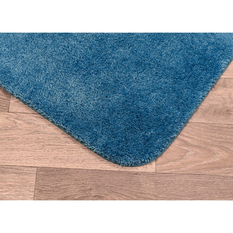 Garland Rug Traditional Nylon Washable Basin Blue 4 Piece Set