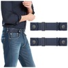 SUOSDEY 2 Pack No Buckle Belts for Men Women, Side