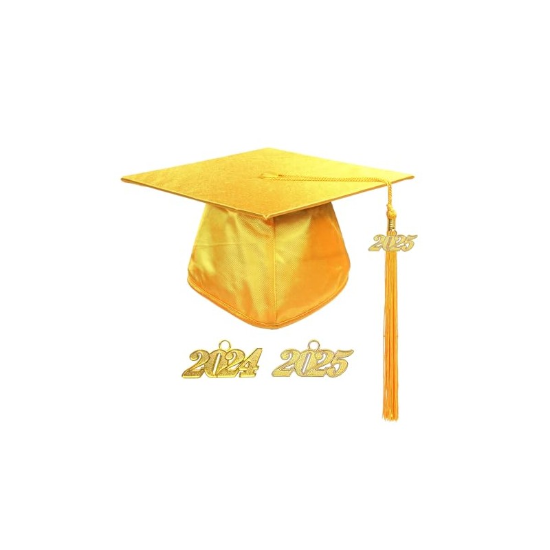 MyGradDay Kindergarten Shiny Graduation Cap with 2024+2025 Tassel Preschool Kids