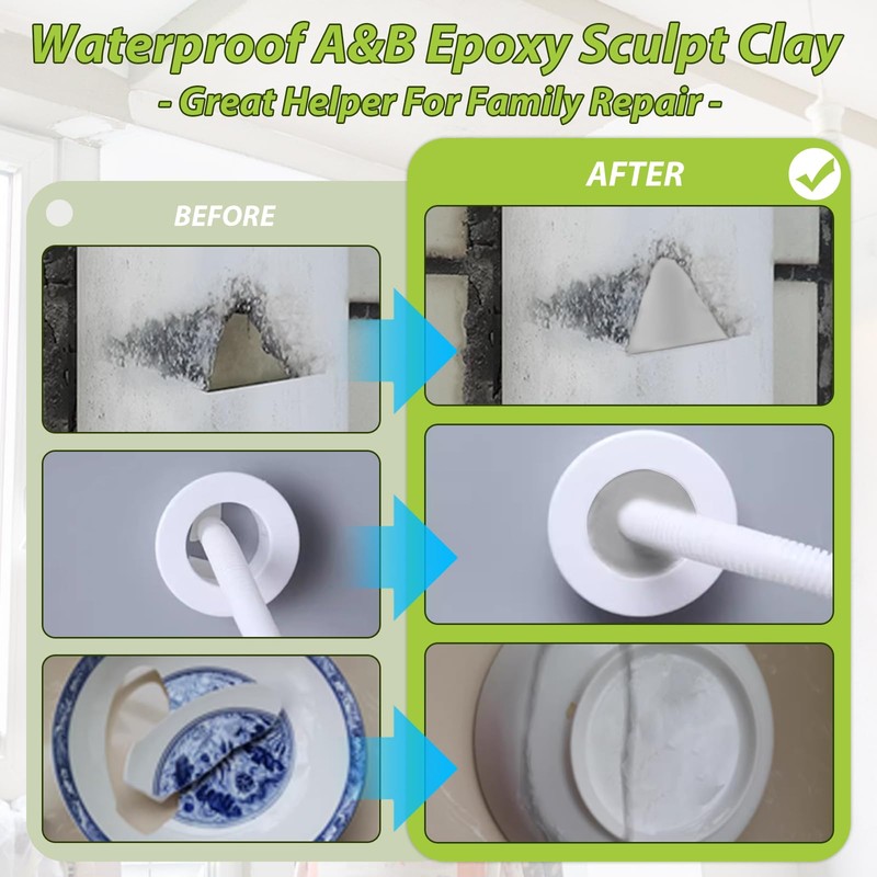 Gray Epoxy Putty Sculpt Clay - 2 Part A &