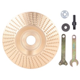 Grinding Shaping Disc Tungsten Carbide 100mm OD 16mm Hole Dia for Angle Grinder WoodworkingGold