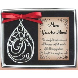 CA Gift TDO101 Mom Teardrop Memorial Ornament, 3-5/8"