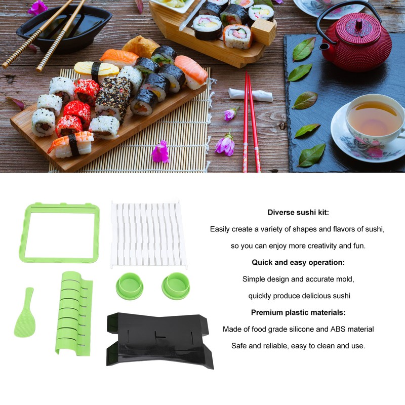 Sushi Making Kit Plastic Multi Purpose DIY Sushi Maker Rolling