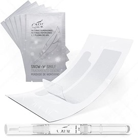 28 Tiras Dentales + 1 Pluma Dental con Gel de 2ml | HP6 Snow-w Smile | Kit Dental para 28 Días