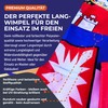 FLAGLY Premium Langwimpel Thüringen 115g/m² Stoffgewicht, robustes und witterungsbeständiges Glanzpolyester