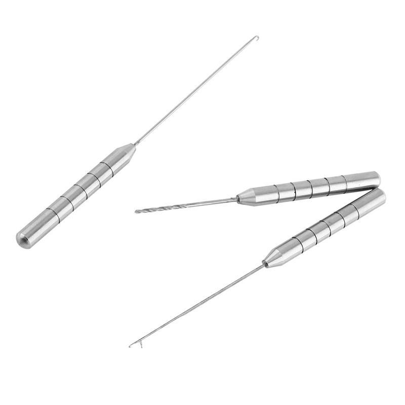 Luatoxry 3Pcs Fishing Bait Needle Set, Aluminum Alloy Baiting Needle