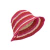WITHMOONS Women Cap Straw Crochet Sun Summer Bowler Foldable Bucket