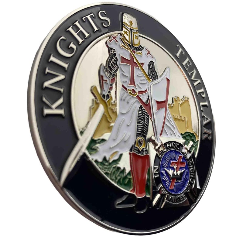 Knights Templar Emblem (3”) (Auto Emblem or Masonic Showcase) Three