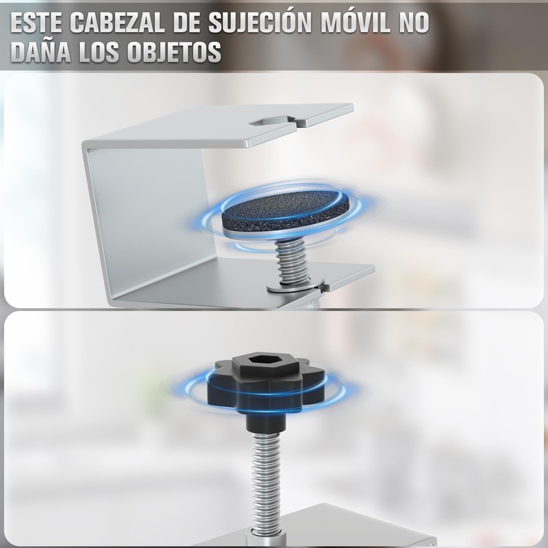 Abrazaderas de Instalación Frontal de Cajón de Metal en C,