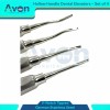 Avon Surgical Periotome Apical Dental Elevator V-Notched Grooved, Hollow Handle