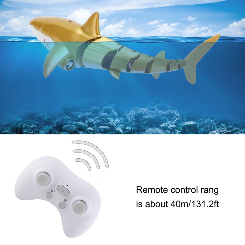 Electric RC Boat 2.4G Remote Control Pool Shark Simulation Water